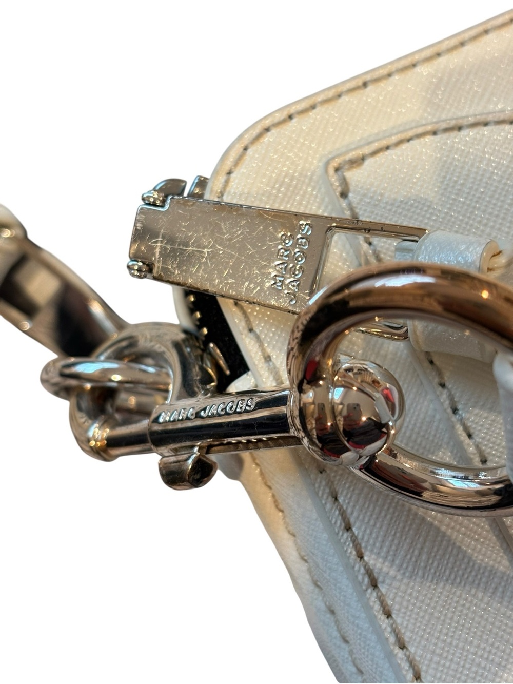 Marc Jacobs White Snapshot Camera Crossbody with Double-J Logo - Picture 7 of 11